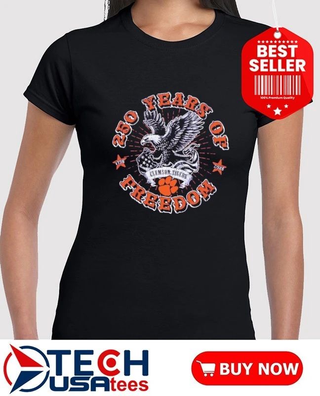 Clemson Tigers Americana 250 Years of Freedom shirt