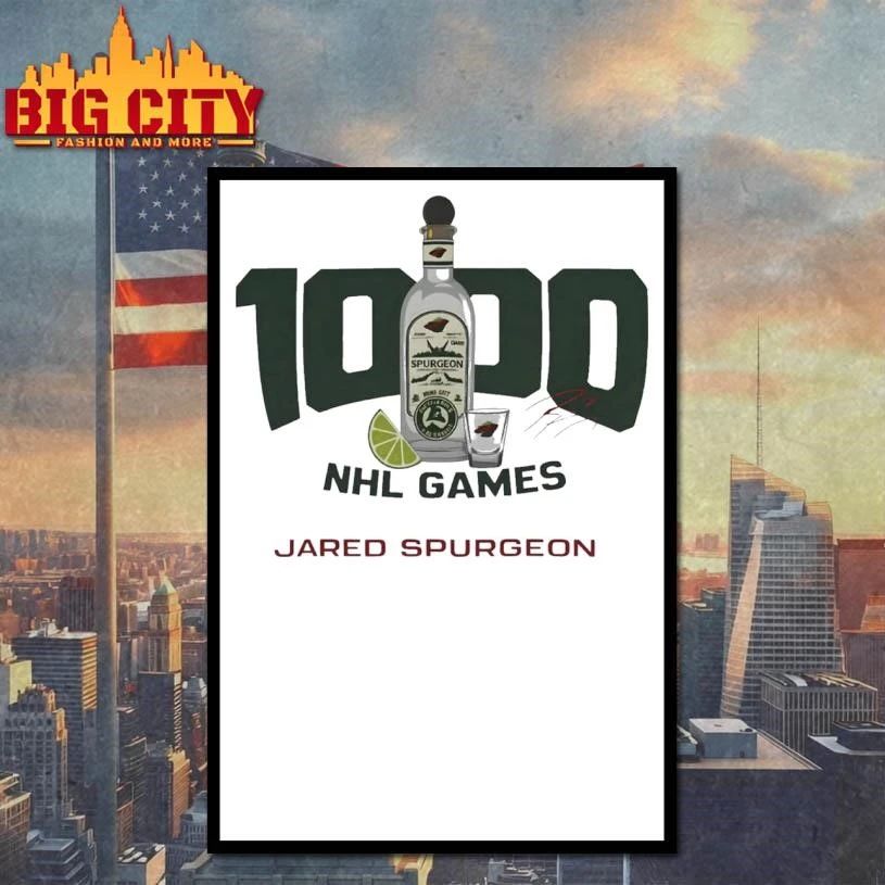 Jared Spurgeon 1000 nhl Games Shirt