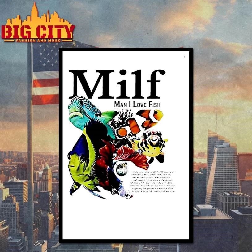 Milf Man I Love Fish Vintage Shirt