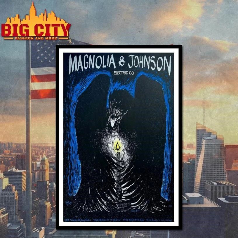 Limited Edition Magnolia & Johnson Electric CO Tour 2026 Poster Shirt