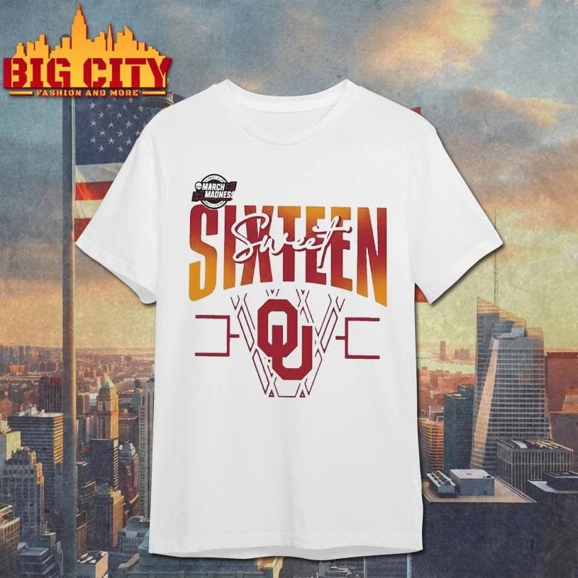 Oklahoma Sooners 2026 NCAA Women’s Basketball Tournament March Madness Sweet 16 College Shirt
