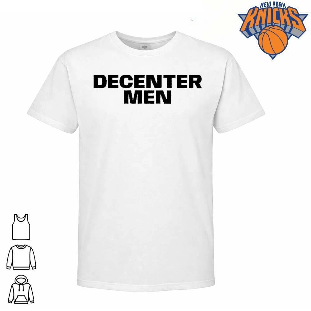 Decenter Men Anti Patriarchy Feminist Slogan Minimalist Shirt