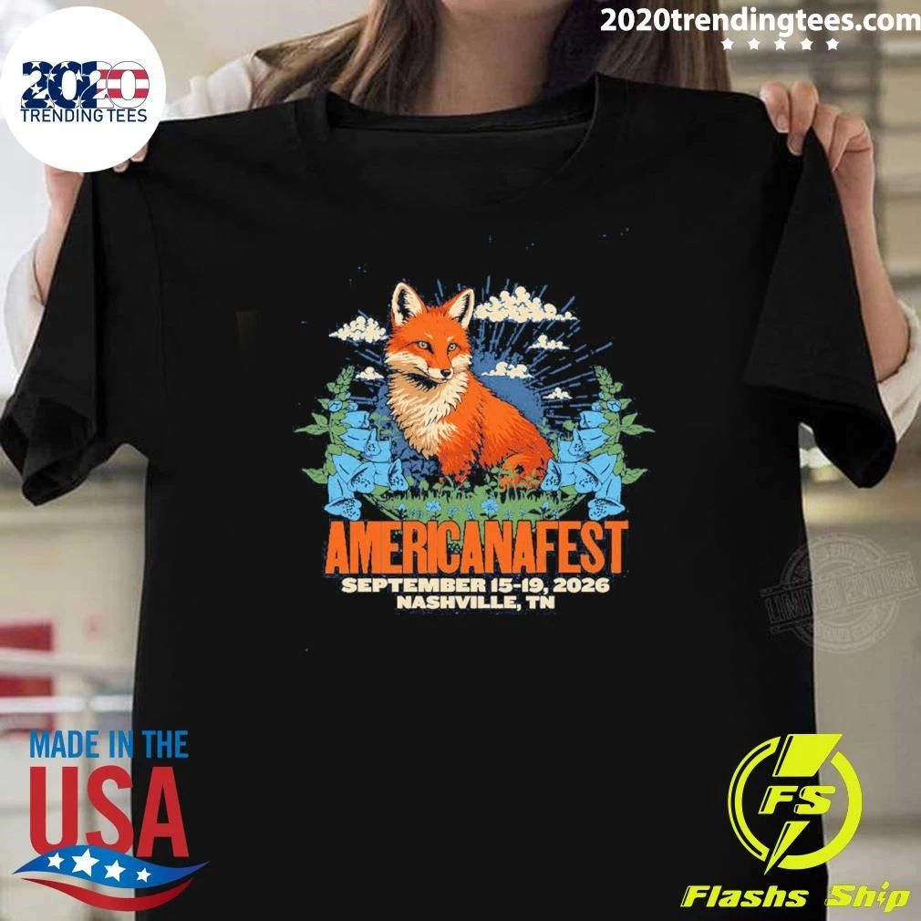Americanafest 2026 Merch Nashville TN From September 15-19 2026 Shirt
