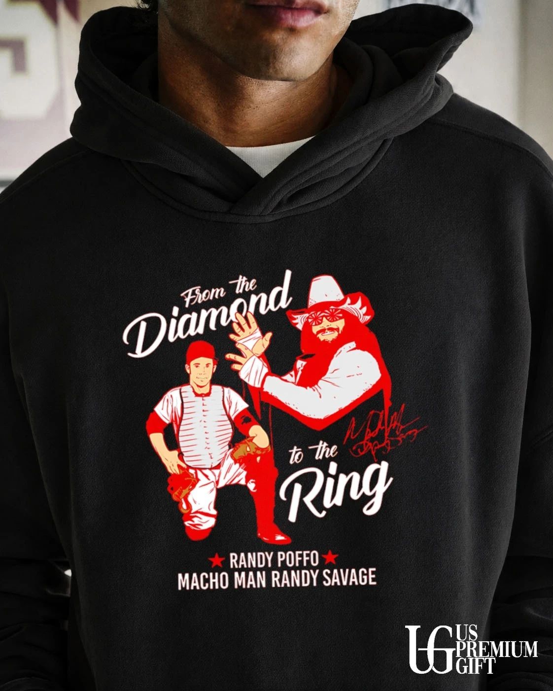 From The Diamond To The Ring Randy Poffo Macho Man Randy Savage signature shirt