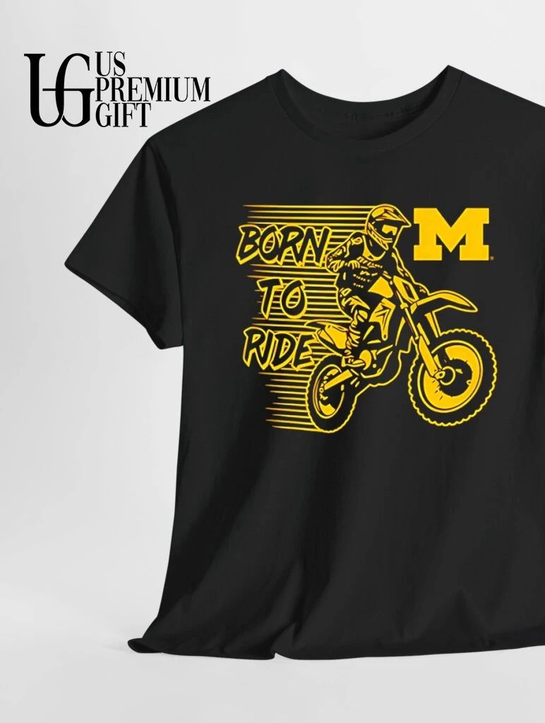 Michigan Wolverines Born to Ride Motocross shirt