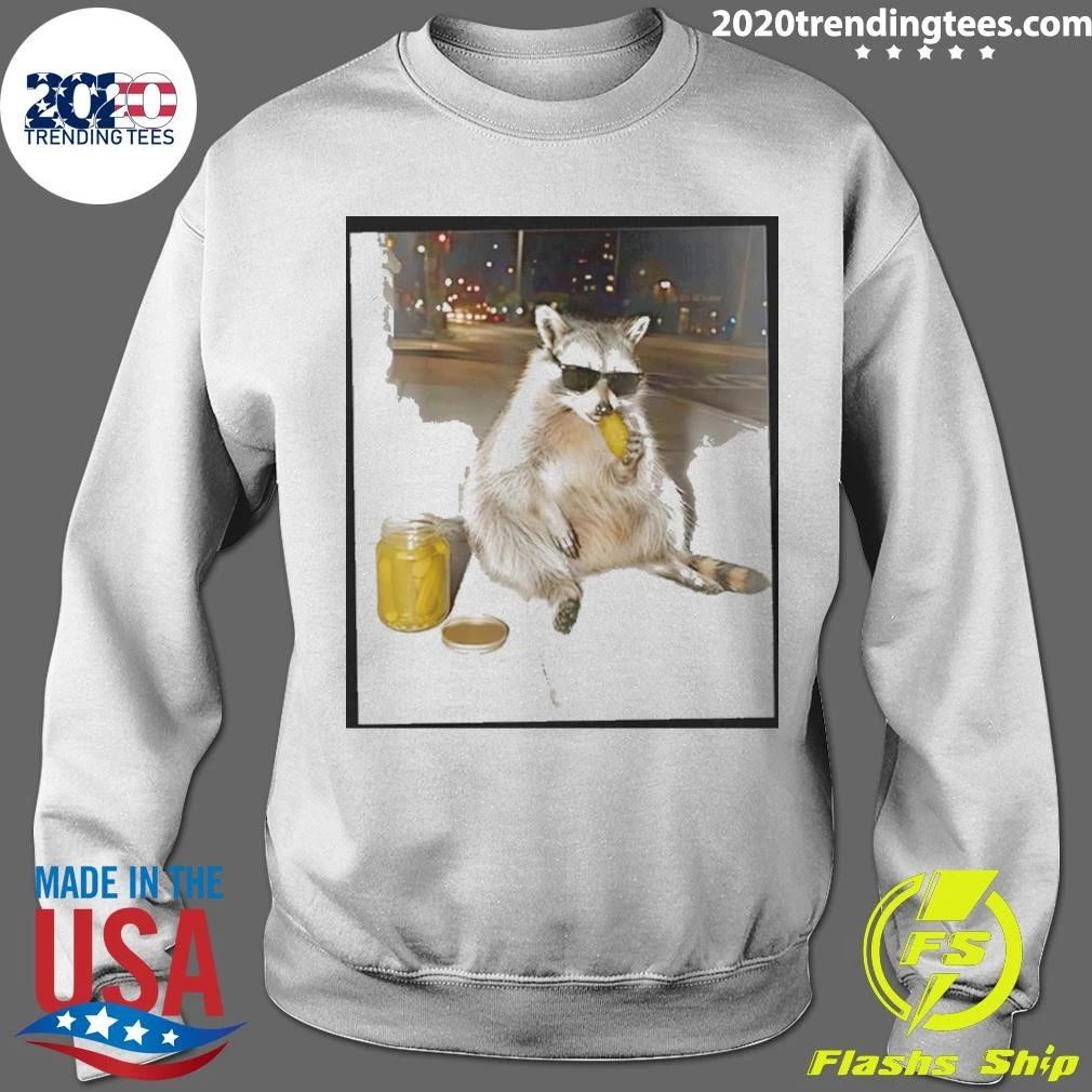 Raccoon Eating Pickles Shirt