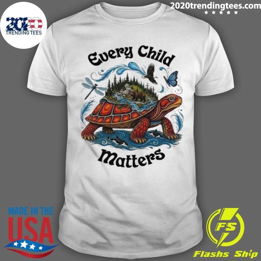 Turtle Carrying Every Child Matters Shirt