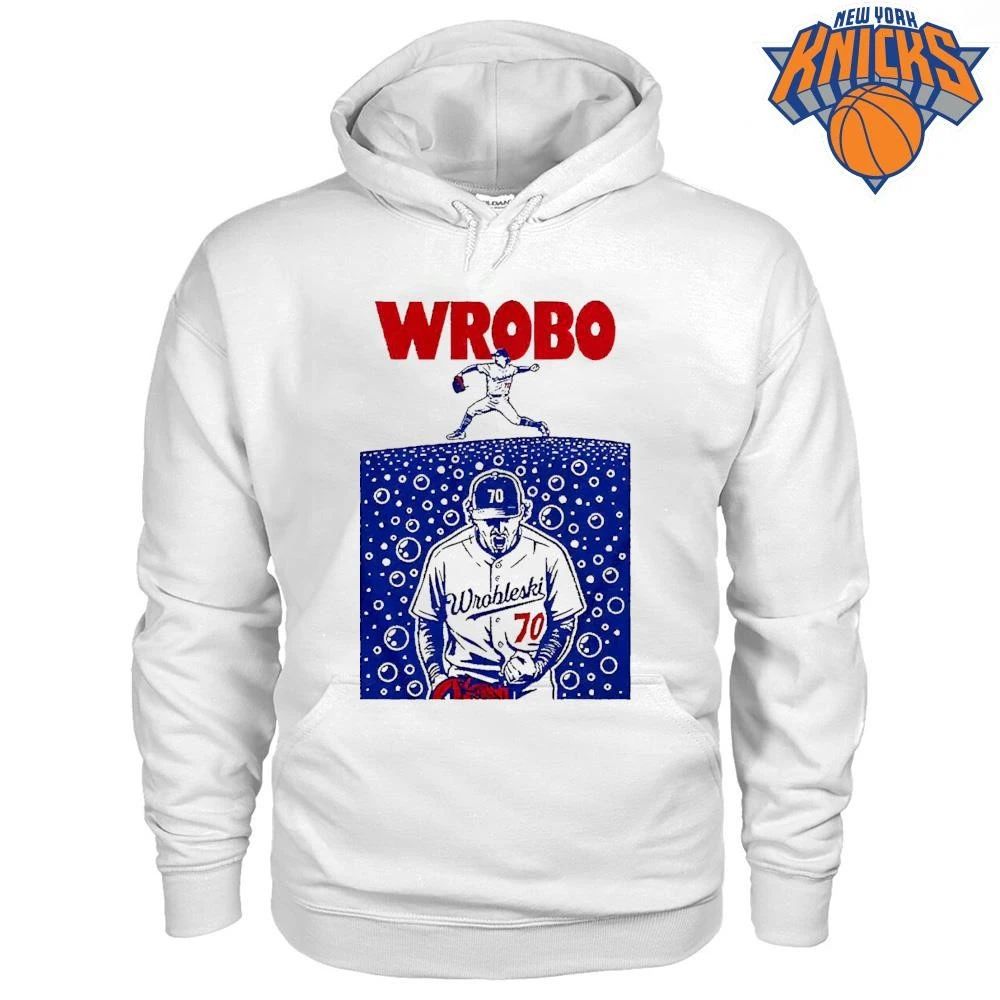 Wrobo Shark Justin Wrobleski Los Angeles Dodgers baseball shirt