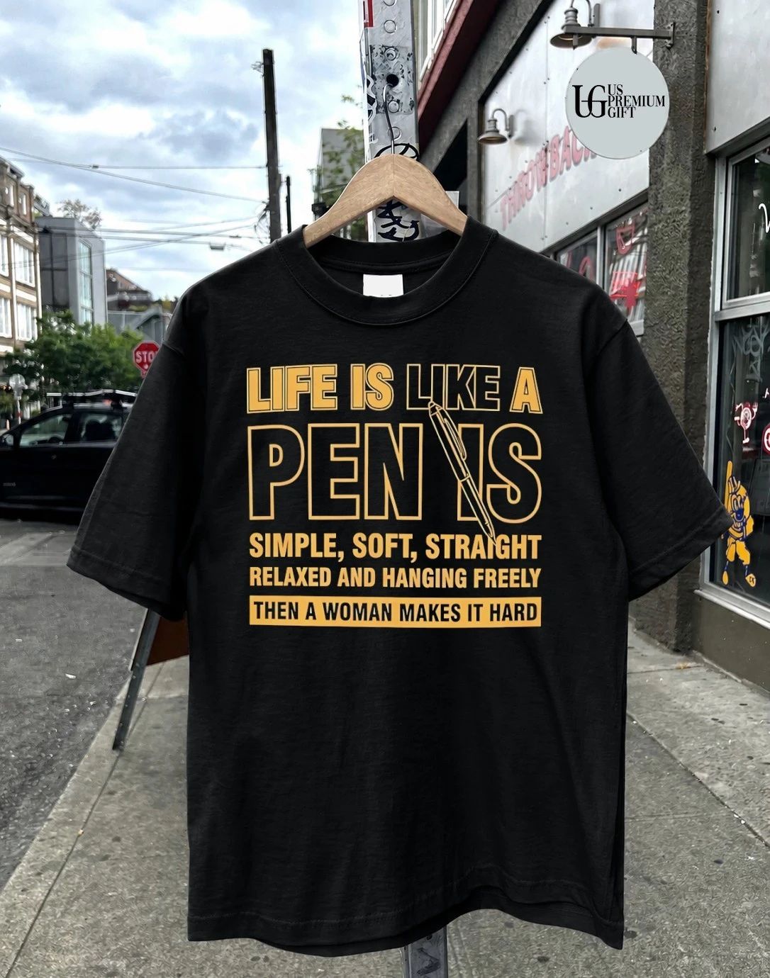 Life is like a pin is simple shirt