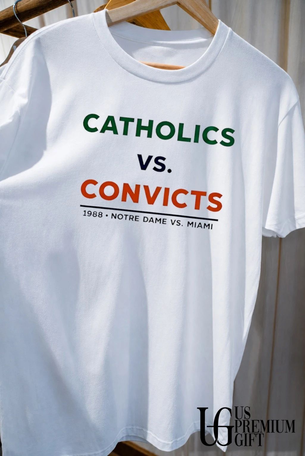 Catholics vs Convicts 1988 Notre Dame vs Miami shirt