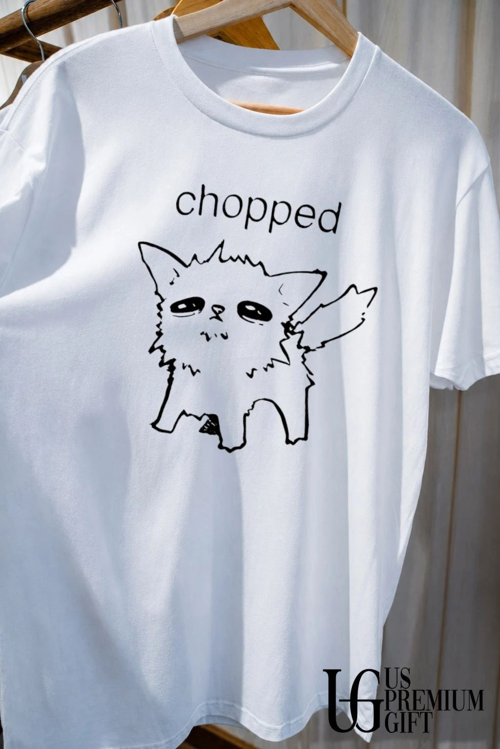 Chopped Cat drawing shirt