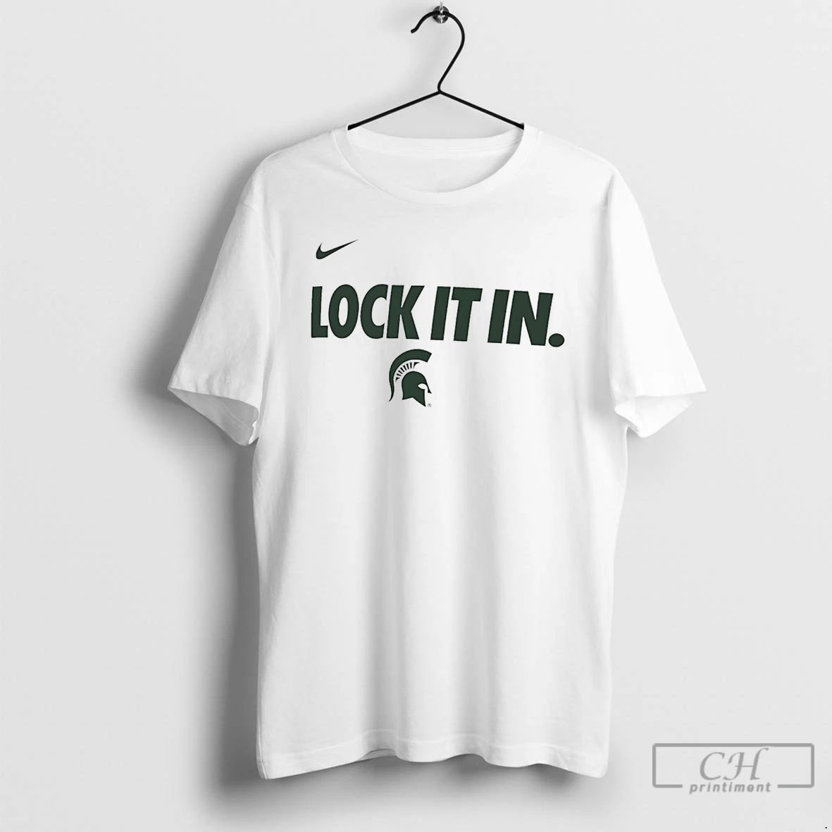 Classic Michigan State Spartans Lock It In Logo