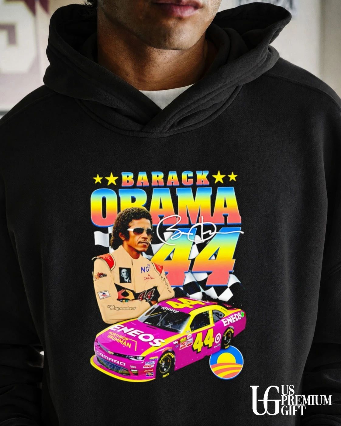 Barack Obama No 44 Racing shirt