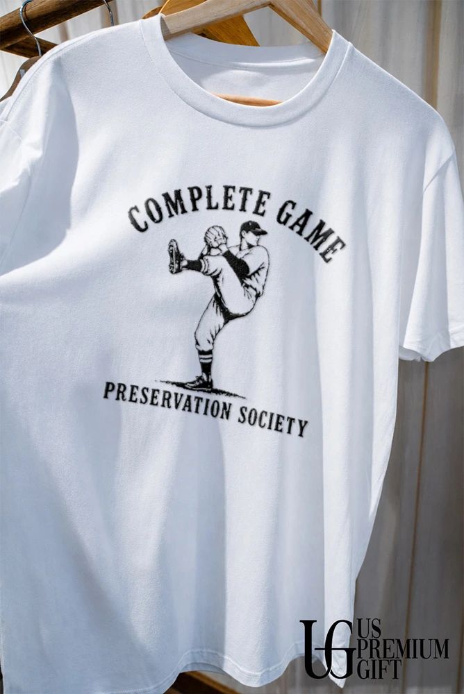 Complete Game Preservation Society baseball shirt