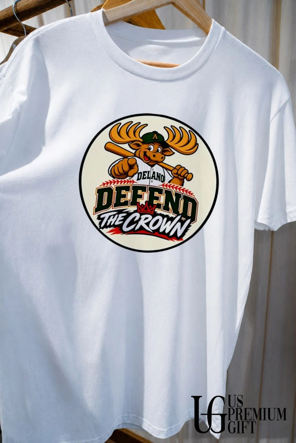 Delano As Defend the Crown Baseball mascot shirt