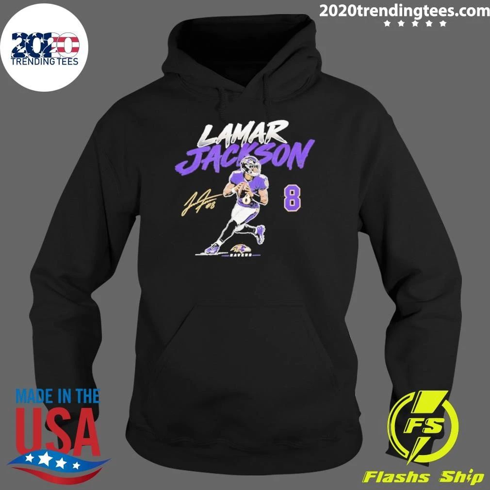 Lamar Jackson 8 Baltimore Ravens 2026 Signature Shirt