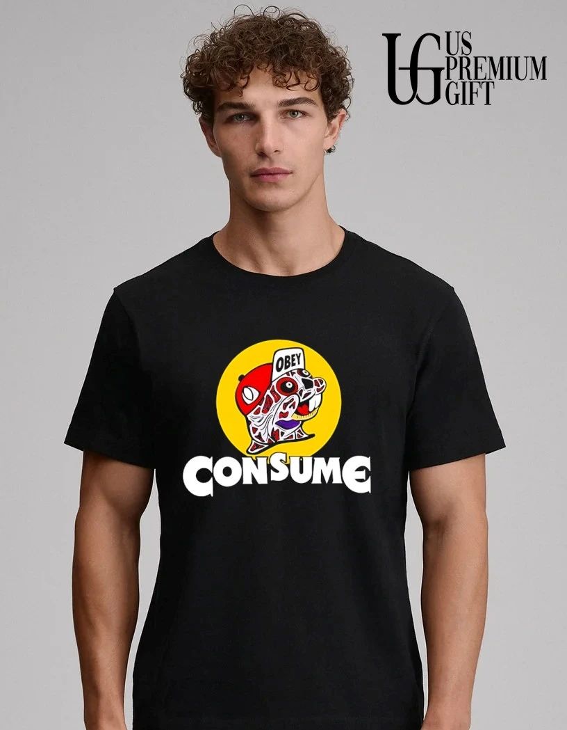 Obey Consume Beaver parody shirt