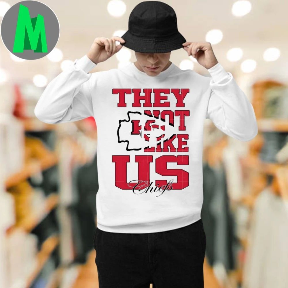 They Not Like Us Kansas City Chiefs Logo 2025 T-Shirt