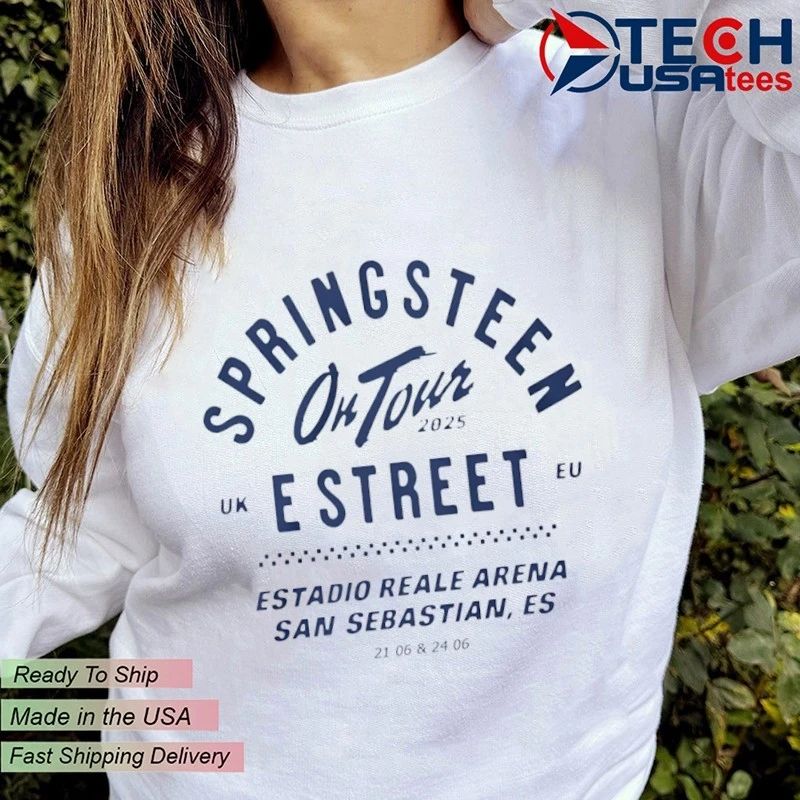 Bruce Springsteen and E Street Band Jun 21 2025 San Sebastian Spain shirt