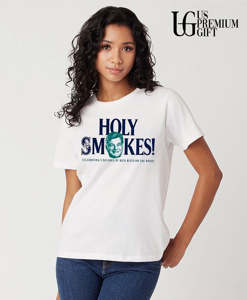 Holy Smokes celebrating 5 Decades of Rick Rizzs On The Radio Seattle Mariners shirt