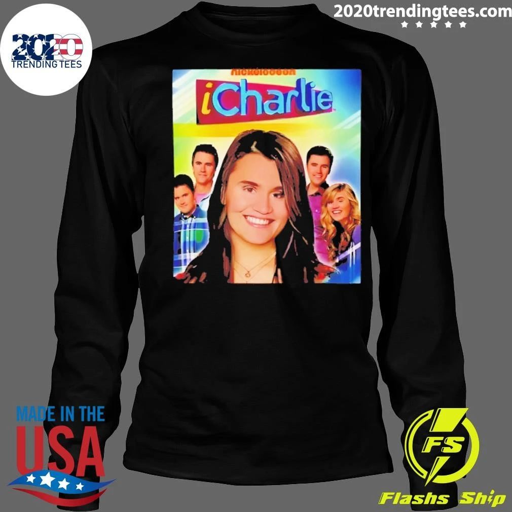 Charlie Kirk Icarly Cast Photo Tv Show Retro Shirt