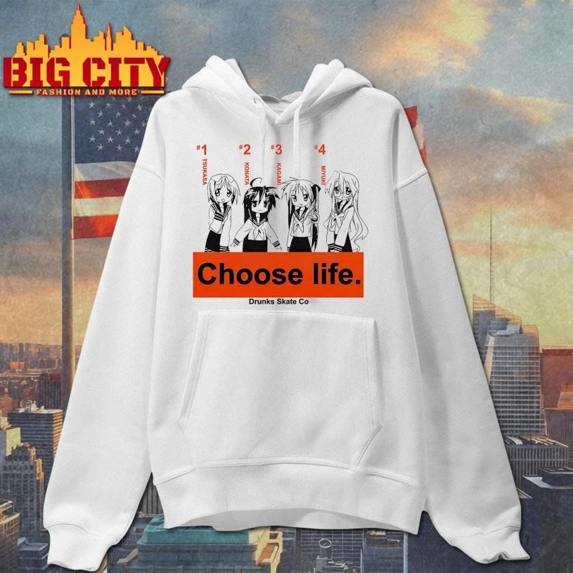 Drunks Skate Co Lucky Star Choose Life Graphic Shirt
