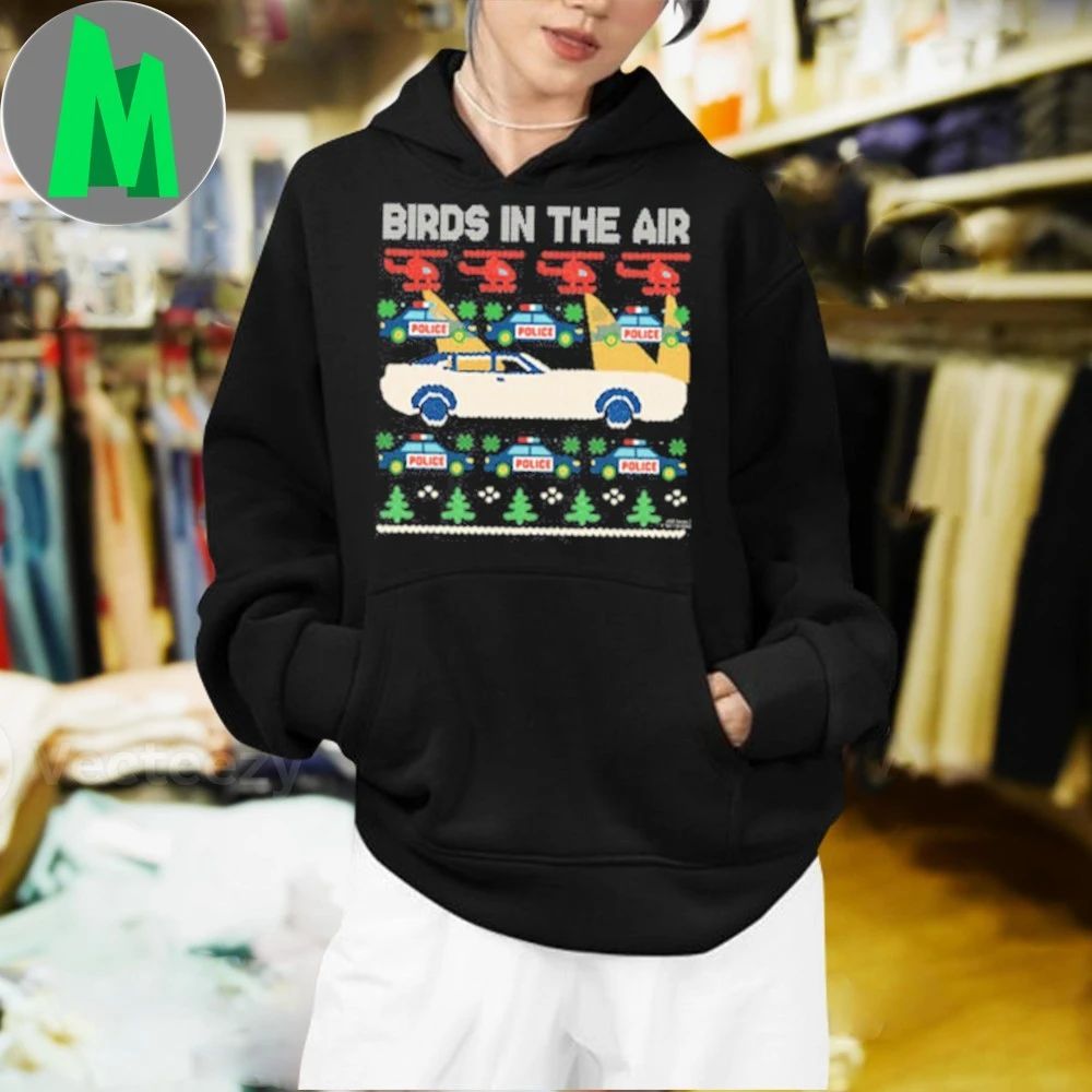 WorldWideWob BIrds In The Air 2025 Ugly Christmas Shirt