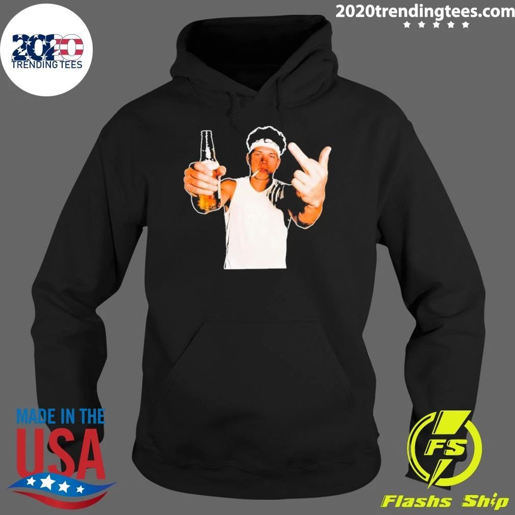 Ben Shelton Middle Finger Smoking And Beer Shirt