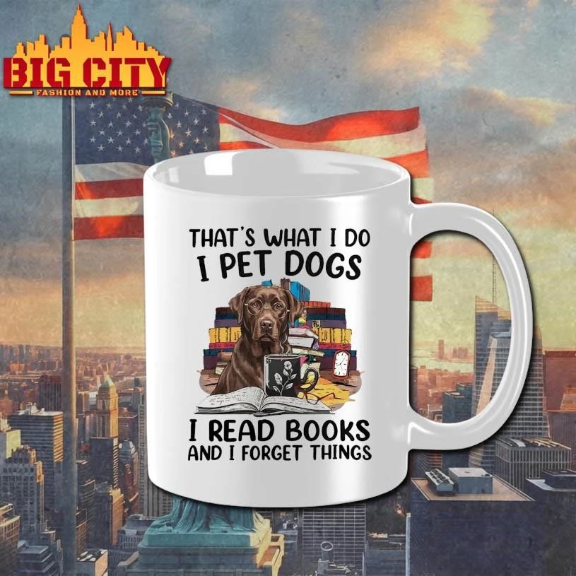 That’s What I Do I Pet Dogs I Read Books Funny Shirt
