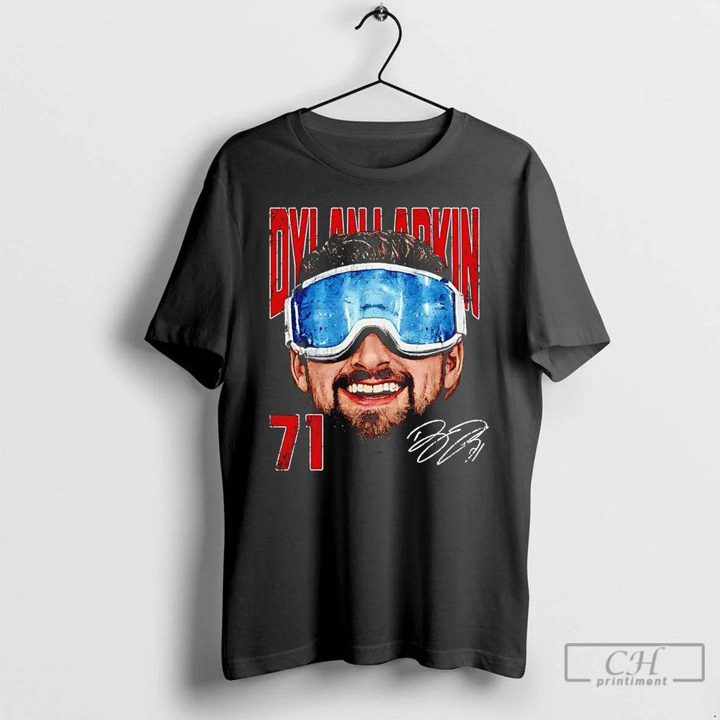 Classic Dylan Larkin Detroit Red Wings Goggles Big Head Signature