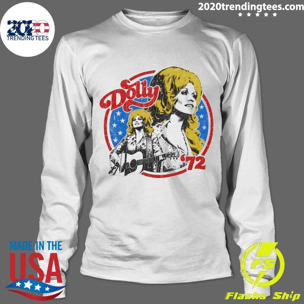 Dolly 72 Ringer Tee Vintage 70s Country Music Retro Shirt