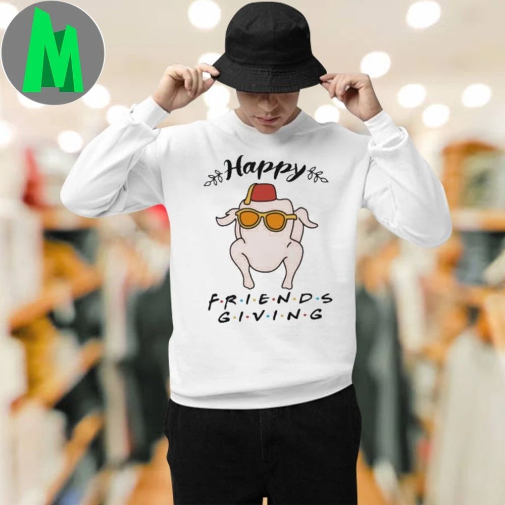 Happy Friendsgiving Turkey Sunglasses Shirt