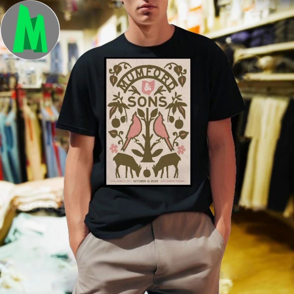 Mumford & Sons Columbus OH Concert October 12 2025 Poster Shirt