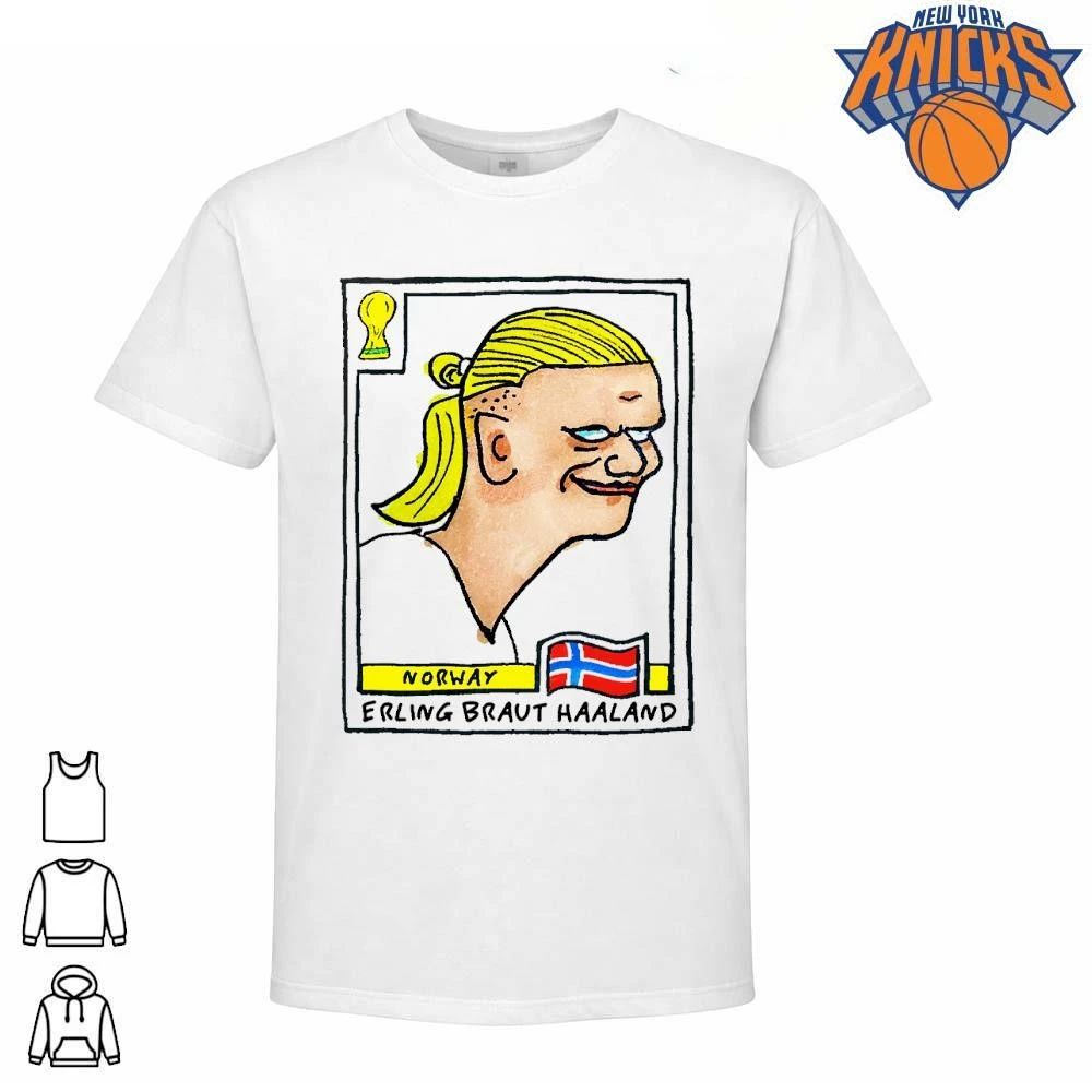 Erling Braut Haaland Norway World Cup Football Caricature Sticker Meme shirt