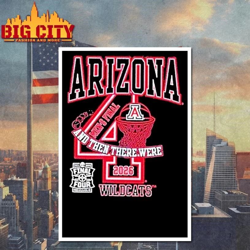 Arizona Wildcats Mens Basketball 2026 Final Four Number Shirt