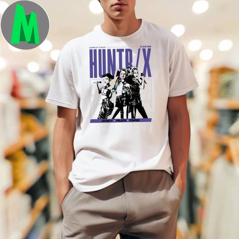 Kpop Demon Hunters Hunter World Tour Zoey Rumi Mira Shirt