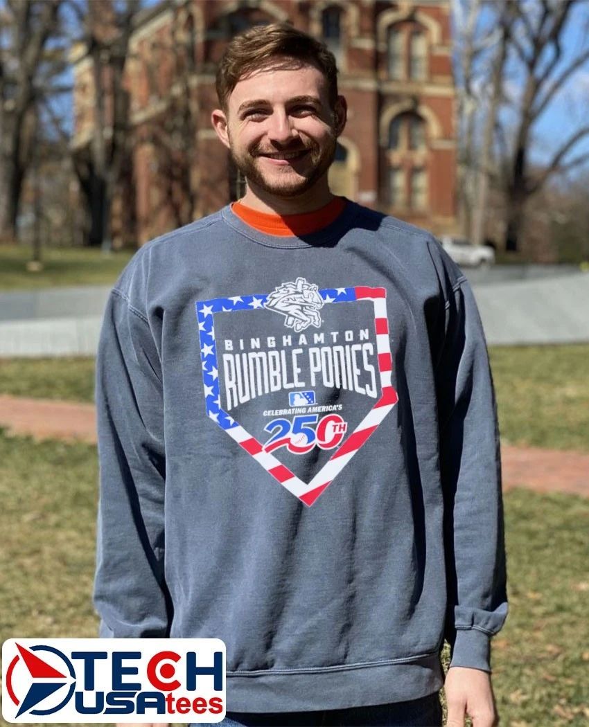 Binghamton Rumble Ponies America’s 250th Anniversary logo shirt