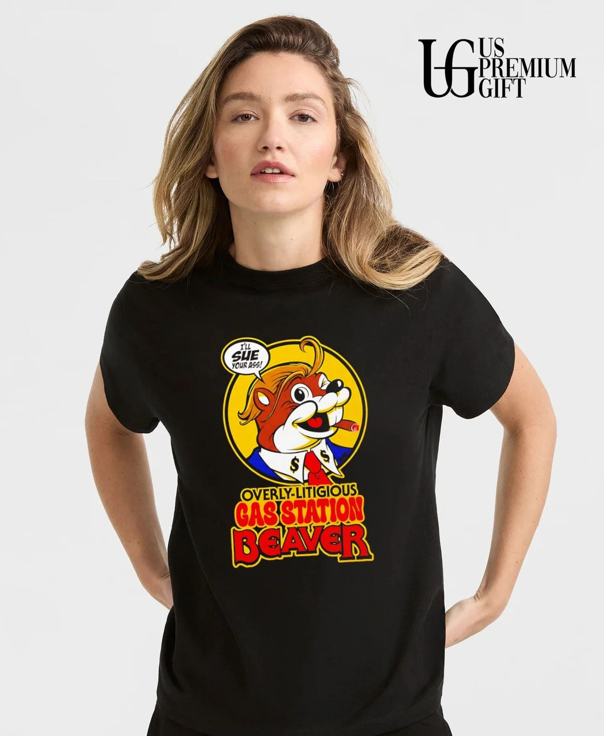 Overly-Litigious Gas Station Beaver shirt