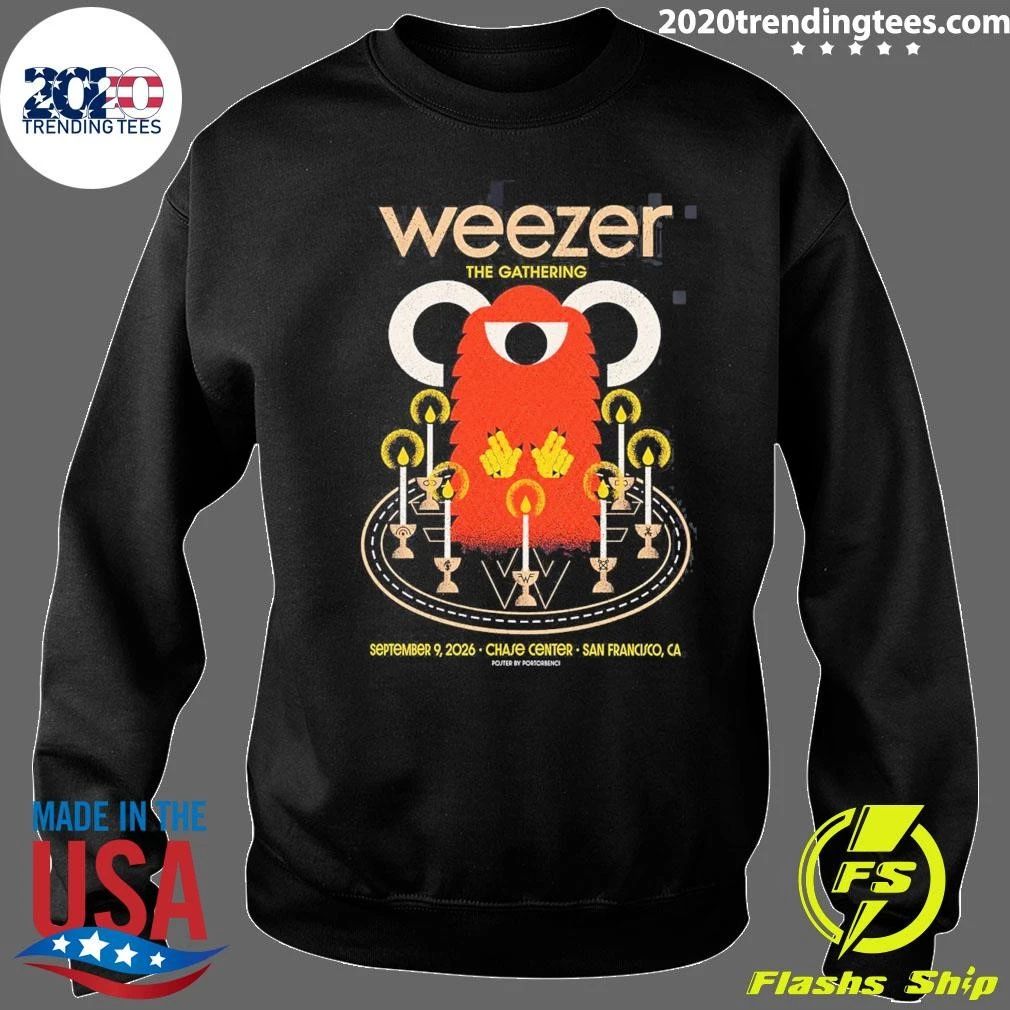 Weezer San Francisco CA At Chase Center On September 9 2026 Shirt
