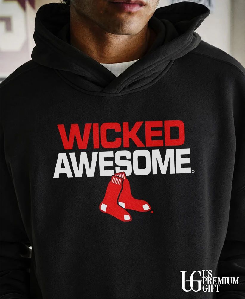 Wicked Awesome Boston Red Sox baseball logo shirt