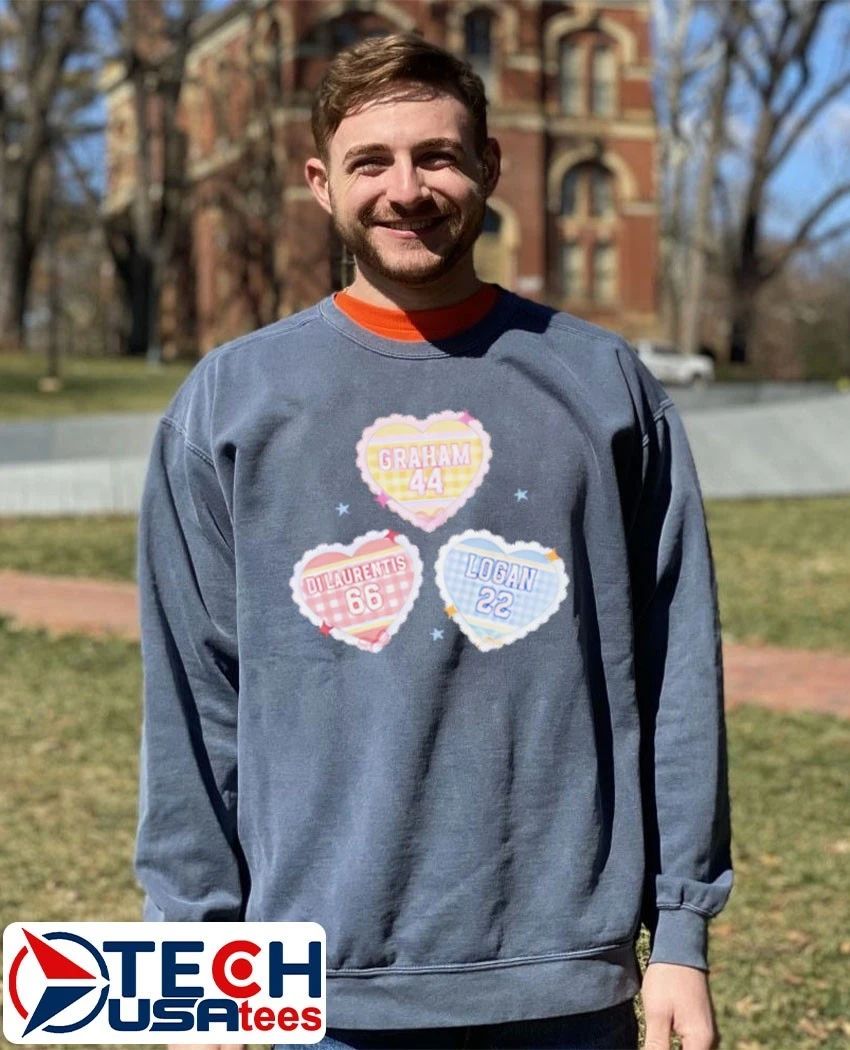 Hockey boyfriends Graham Logan DI Laurentis shirt