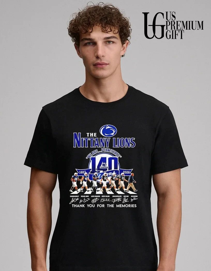 The Penn State Nittany Lions 140 Years we are Penn State abbey road graphic shirt