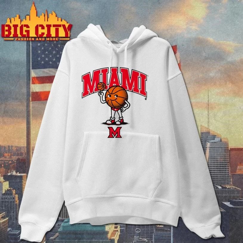 Miami (OH) RedHawks Swimsuit Basketball Graphic Art Shirt