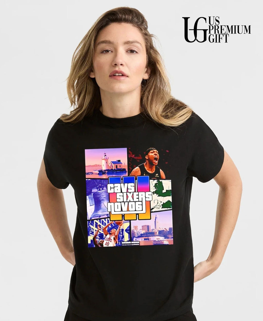 Cleveland Cavaliers vs Philadelphia 76ers 2026 GTA parody shirt