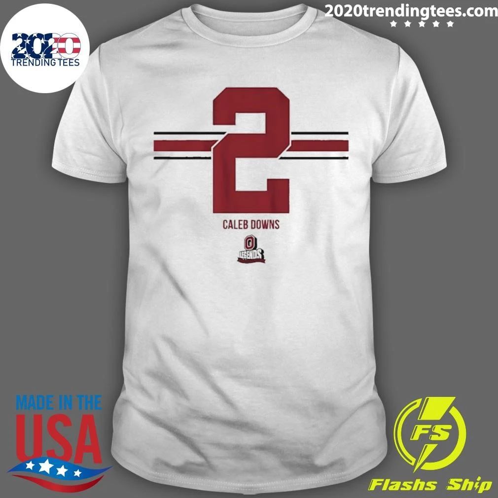 Ohio State Football Caleb Downs 2 Stripe Shirt