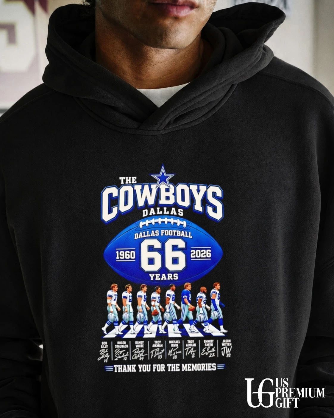 Dallas Cowboys 66th Anniversary 1960-2026 Football signatures shirt