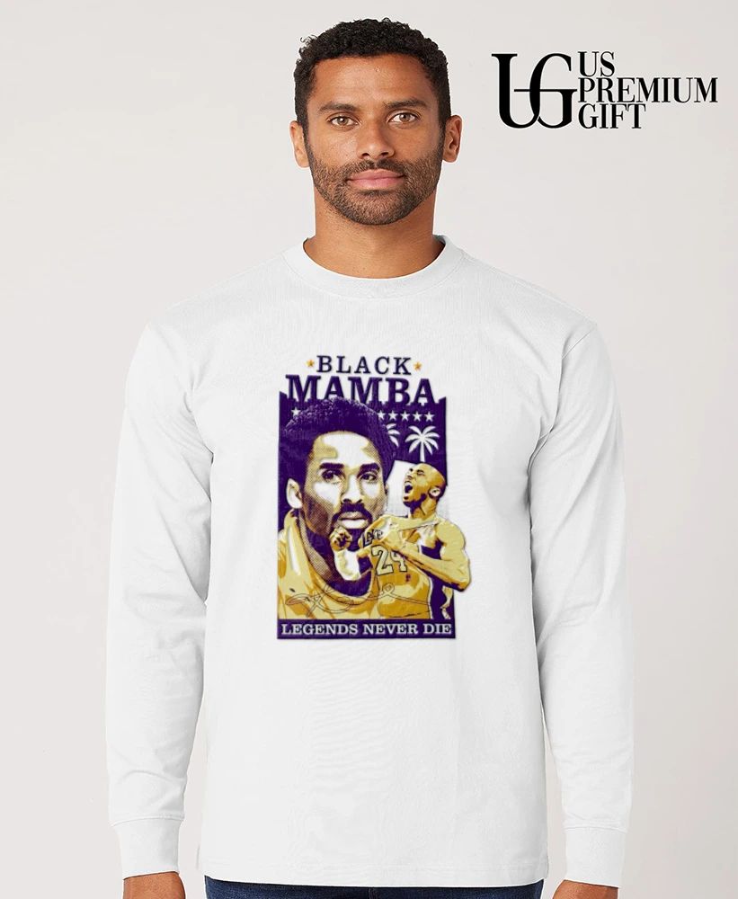 Kobe Bryant Los Angeles Lakers NBA Black Mamba Legends Never Die basketball shirt