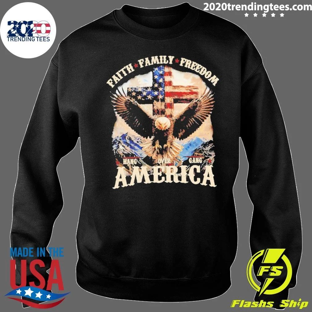 Faith Family Freedom America Eagle Christ Shirt