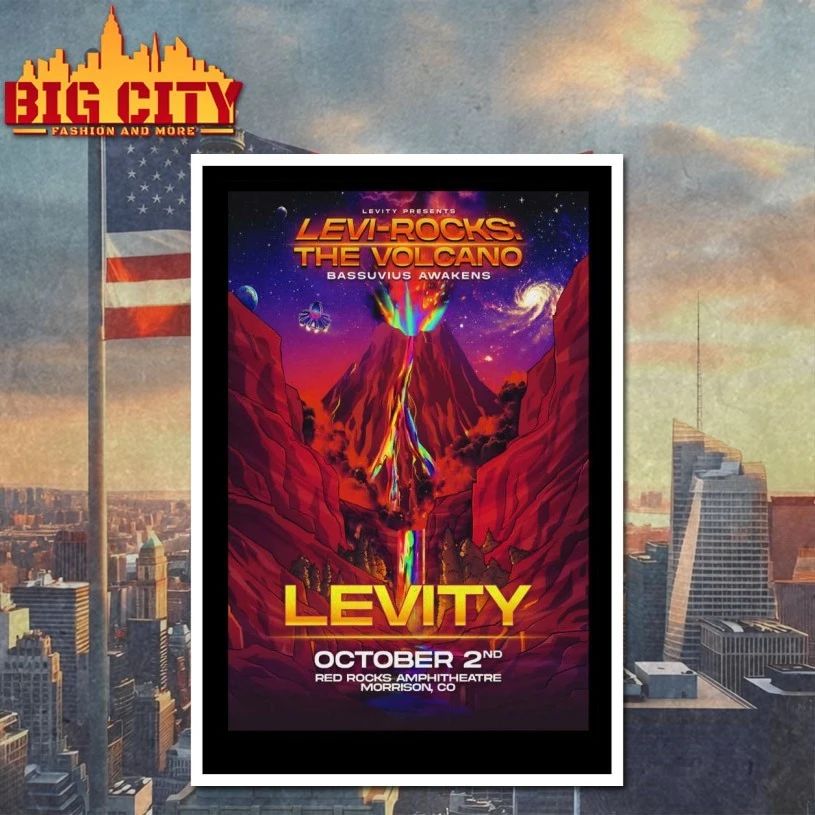 Levity Oct 2 2026 Red Rocks Amphitheatre In Morrison CO Poster T-shirt