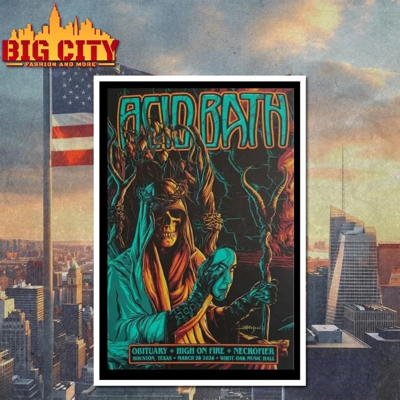 Mar 28, 2026 Acid Bath In Houston, Texas Poster Shirt